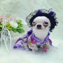 ชุดเดรสกระโปรงบานลายดอกไม้ผ้าชีฟองมีซับใน2ชั้นด้วยผ้ามันอย่างดีมีโบว์ด้านหลัง  น...