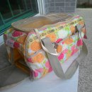 กระเป๋าสะพายน้องหมา ยี่ห้อ ELITE สีส้มลายดอก สภาพ 90% ขายราคาถูก 